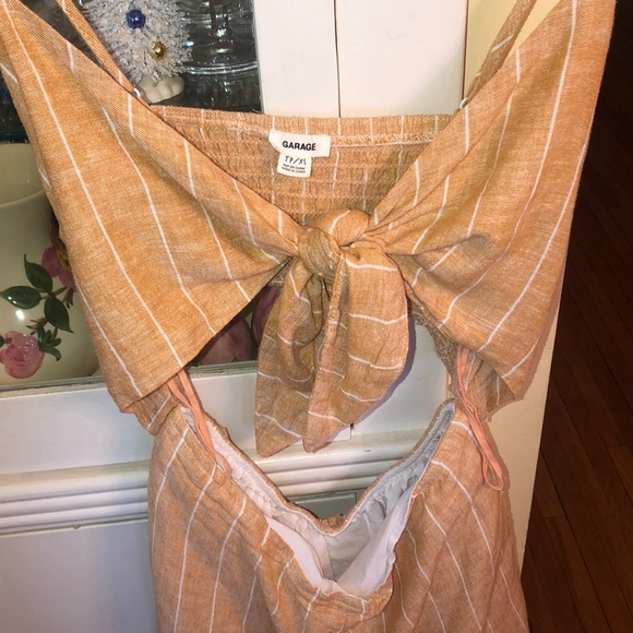 tie front romper - Picture 2 of 4